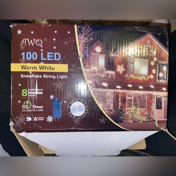 Snowflake String Lights - Picture 1 of 9